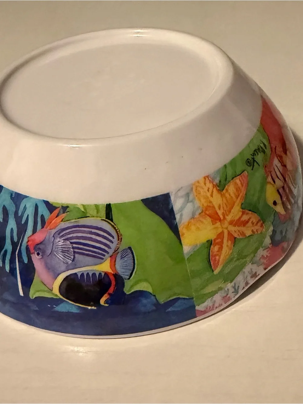 Dip Bowl & Matching Plate - Sea Life